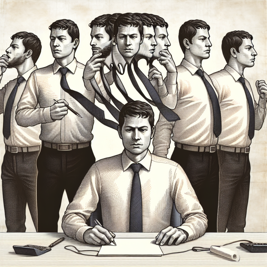 A well-liked employee, shocked by a harsh feedback report, becomes consumed by the need to please everyone, leading to a fragmented self as they tailor their behavior to meet each colleague's expectations, exploring themes of identity, performance anxiety, and authenticity.